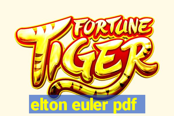 elton euler pdf